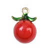 Alloy Enamel Pendants PALLOY-S059-01G-D-1