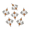 Alloy Enamel Chandelier Component Links ENAM-EA9734Y-6-1