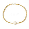 Brass Round Beads Stretch Bracelets LS-VH4184-4-1