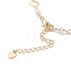 Brass Rhombus Link Chain Necklaces NJEW-JN03448-3
