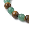 Natural Mixed Gemstone Mixed Gemstone Beads Thread Stretch Bracelets for Women BJEW-JB11253-4