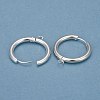 201 Stainless Steel Huggie Hoop Earring Findings STAS-P283-01K-S-1