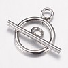 Tarnish Resistant 304 Stainless Steel Toggle Clasps LS-STAS-P100-07P-2