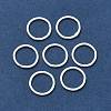 Eco-Friendly Brass Round Rings KK-M165-10mm-02S-RS-1