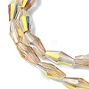 Transparent Electroplate Glass Beads X1-GLAA-K064-05A-AB04-3
