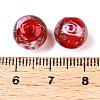 Luminous Handmade Gold Sand Lampwork Beads LAMP-T021-10mm-03V-3