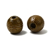 Natural Wood European Beads WOOD-A026-06-2