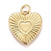 Rack Plating Real 18K Gold Plated Brass Pendants KK-E260-01G-Z-2