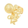 Ocean Brass Cuff Open Rings KK-CBA5A76-04G-01-4