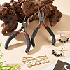 2Pcs 2 Styles Carbon Steel Chain Nose Pliers for Jewelry Making Supplies TOOL-TADJ0001-07-4