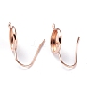304 Stainless Steel Earring Settings STAS-O141-02RG-1