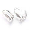 Tarnish Resistant 304 Stainless Steel Leverback Earrings Findings STAS-F188-08P-2