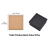 12Pcs 2 Colors Cardboard Paper Jewelry Set Boxes CBOX-FS0001-01-4