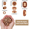160Pcs 16 Styles Opaque Acrylic Beads SACR-SC0001-63-2