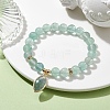 Natural Fluorite Stretch Bracelets BJEW-JB10092-01-2