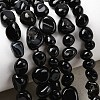 Natural Black Onyx Beads Strands G-P601-A16-02-1