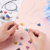 44 Pcs 11 Colors Vintage Alloy Acrylic Charm FIND-TA0001-30-5