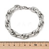 Hip-hop Style 304 Stainless Steel Rope Chains Bracelets for Men Women BJEW-Z105-01P-3