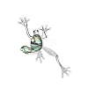 Retro Creative Abalone Shell Frog Brooch LS-PW-WG0F18B-01-1