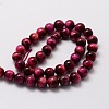 Natural Tiger Eye Round Beads Strands G-E329-8mm-40D-2