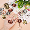 DICOSMETIC 12Pcs 3 Colors Alloy Keychain KEYC-DC0001-02-3