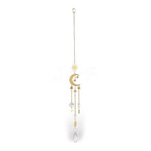 Brass Big Pendant Decorations HJEW-M005-04B-G