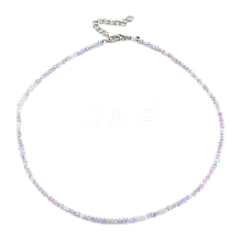 Bling Glass Beaded Necklace for Women NJEW-PH01492-04