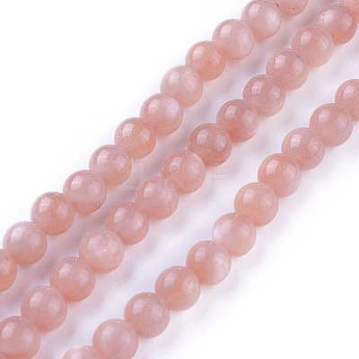 Natural Grade A Sunstone Beads Strands G-G785-03A-1