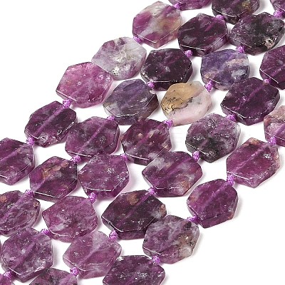 Natural Lepidolite Beads Strands G-L095-A01-01A-1