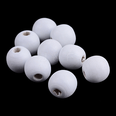Dyed Natural Wood Beads WOOD-S662-14x16mm-13-1