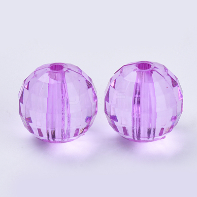 Transparent Acrylic Beads TACR-Q254-8mm-V48-1