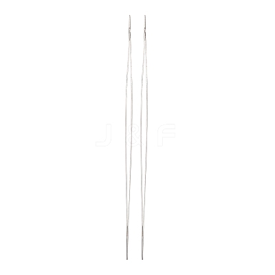 Iron Big Eye Beading Needles TOOL-R095-01-1