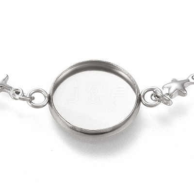 Tarnish Resistant 304 Stainless Steel Bracelet Making STAS-L248-008P-B-1