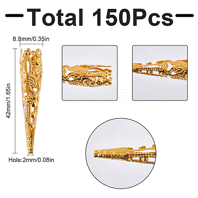 150PCS Iron Bead Cones IFIN-SC0001-47-1