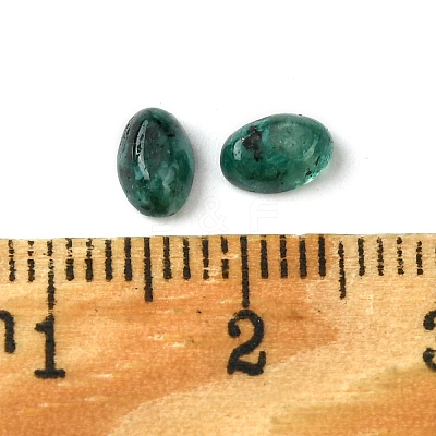 Synthetic Green Spot Jasper Cabochons G-A094-01A-34-1