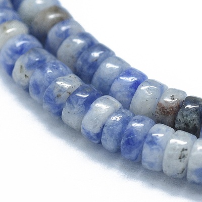 Natural Blue Spot Jasper Beads Strands G-F631-A17-1