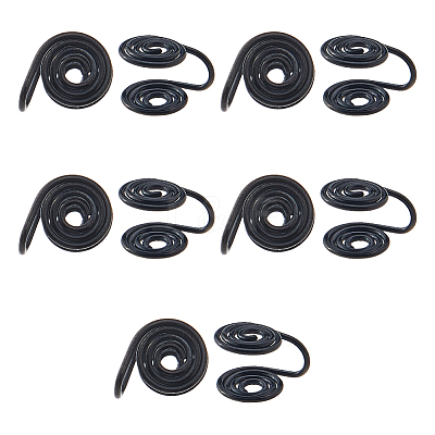 10Pcs Stainless Steel Spiral Pad Cuff Earrings EJEW-HS0001-03EB-1