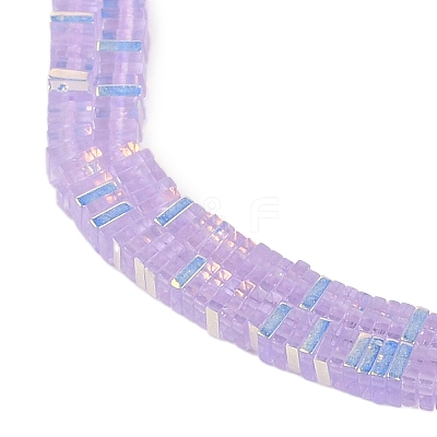 Electroplate Glass Beads Strands GLAA-B023-01A-06-1