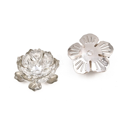 30Pcs 3Style 5-Petal Iron Bead Caps IFIN-CC0001-04-1