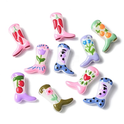 Baking Paint Glass Enamel Beads BLOW-D300-01A-1