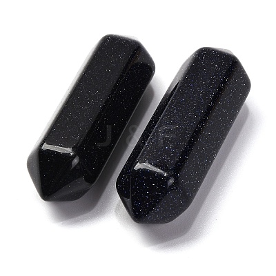 Synthetic Blue Goldstone Double Terminated Points G-C153-01A-1