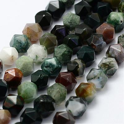 Natural Indian Agate Beads Strands G-K184-02-1