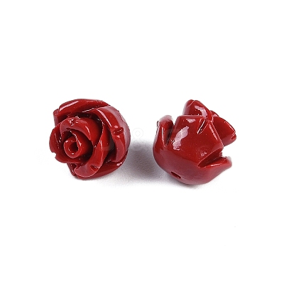 Synthetic Coral Carved Beads CORA-C003-18J-1