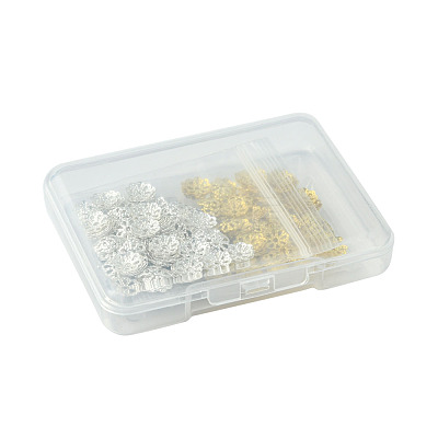 300Pcs 3 Styles Brass Bead Caps IFIN-FS0001-43-1