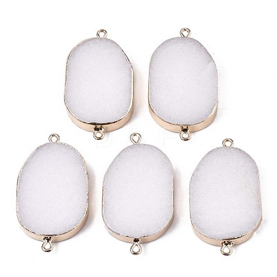 Natural White Jade Links Connectors G-S359-086-1
