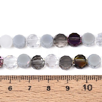 Electroplate Glass Beads Strands EGLA-N022-03A-A01-1