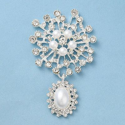 Zinc Alloy Rhinestone Pendants PALLOY-Z017-01C-S-1