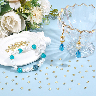 90Pcs Brass Beads KK-BBC0025-87A-1