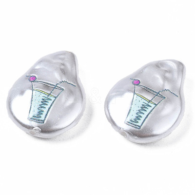 3D Printed ABS Plastic Imitation Pearl Beads KY-S163-419-1