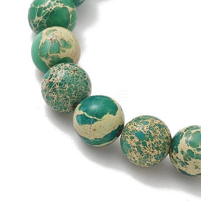 Natural Imperial Jasper Beads Bracelets BJEW-JB12319-1